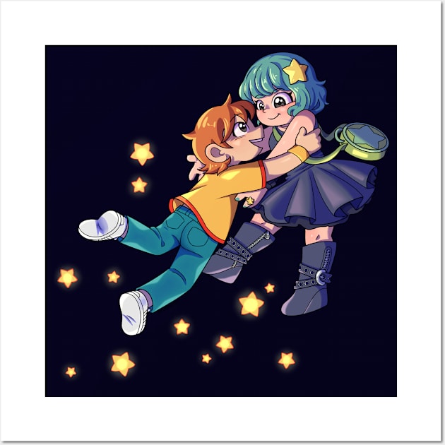 Scott Pilgrim and Ramona Flowers Wall Art by Doutarina